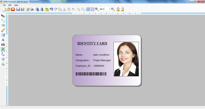 free id card printing software